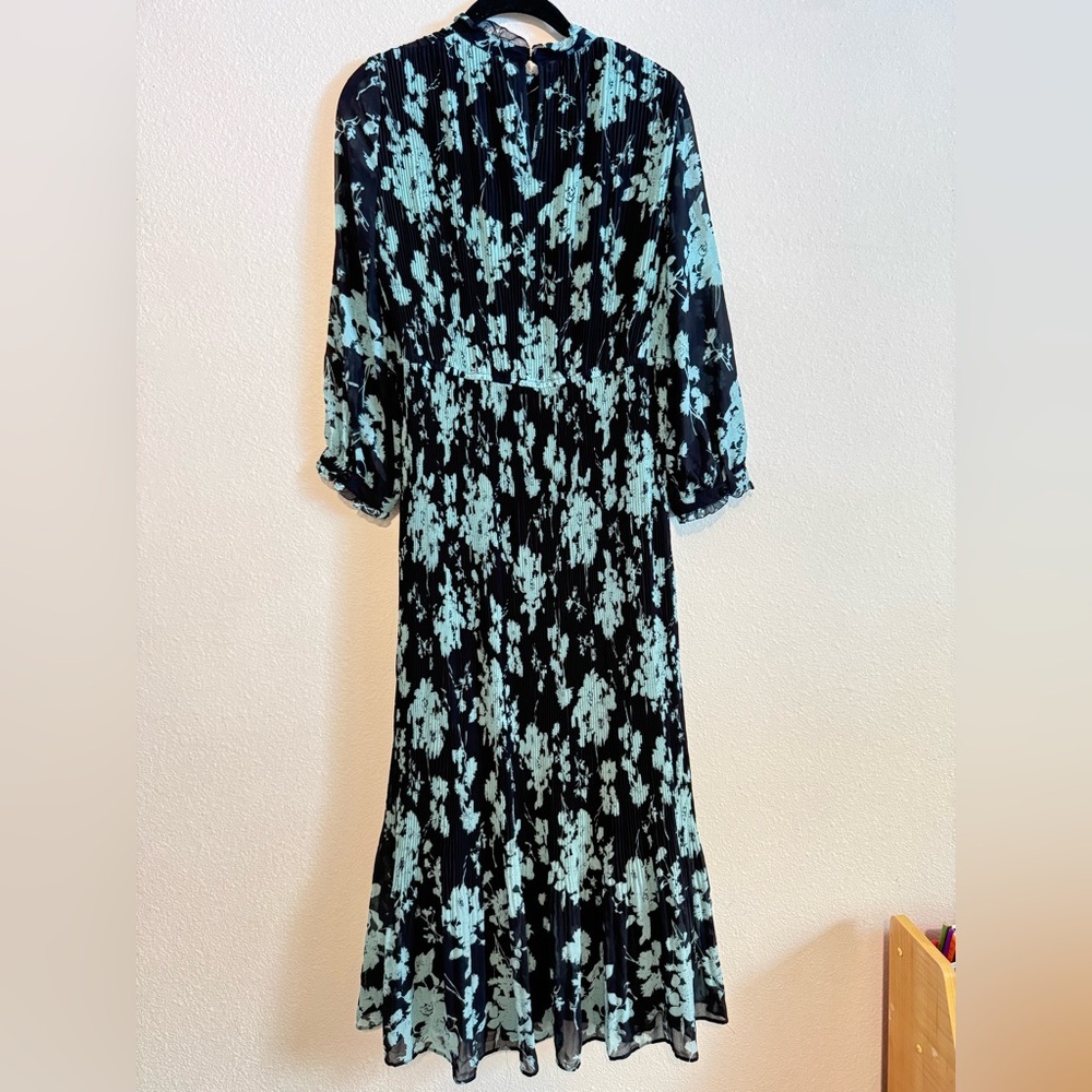 ZARA black and blue  print maxi dress. Small - Picture 3 of 11